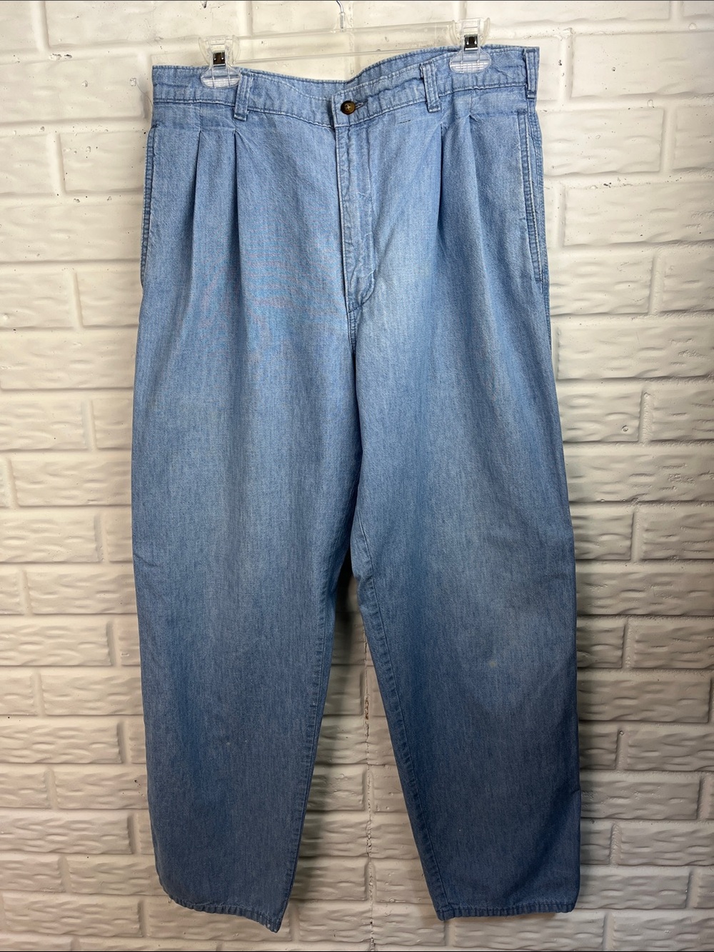 VINTAGE L.L.BEAN PANTS FREEPORT, MAINE RANGELEY 100% COTTON MADE IN USA SZ 35/32